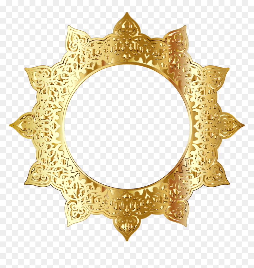 Thumb Image - Golden Round Frame Png, Transparent Png - golden round png