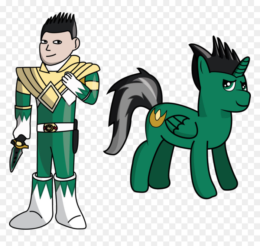The Green Power Ranger As An Alicorn B, HD Png Download - green ranger png