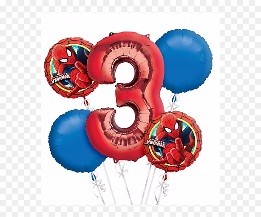 Thumb Image - 5th Birthday Spider Man, HD Png Download - birthday baloon png