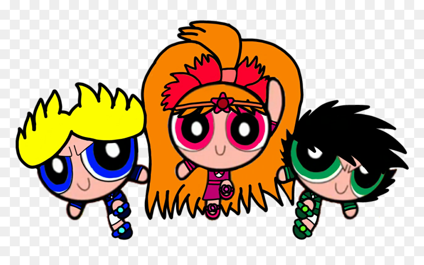 The Punkyright Kids - Powerpunk Girls Ending Hearts, HD Png Download - kids cartoons png