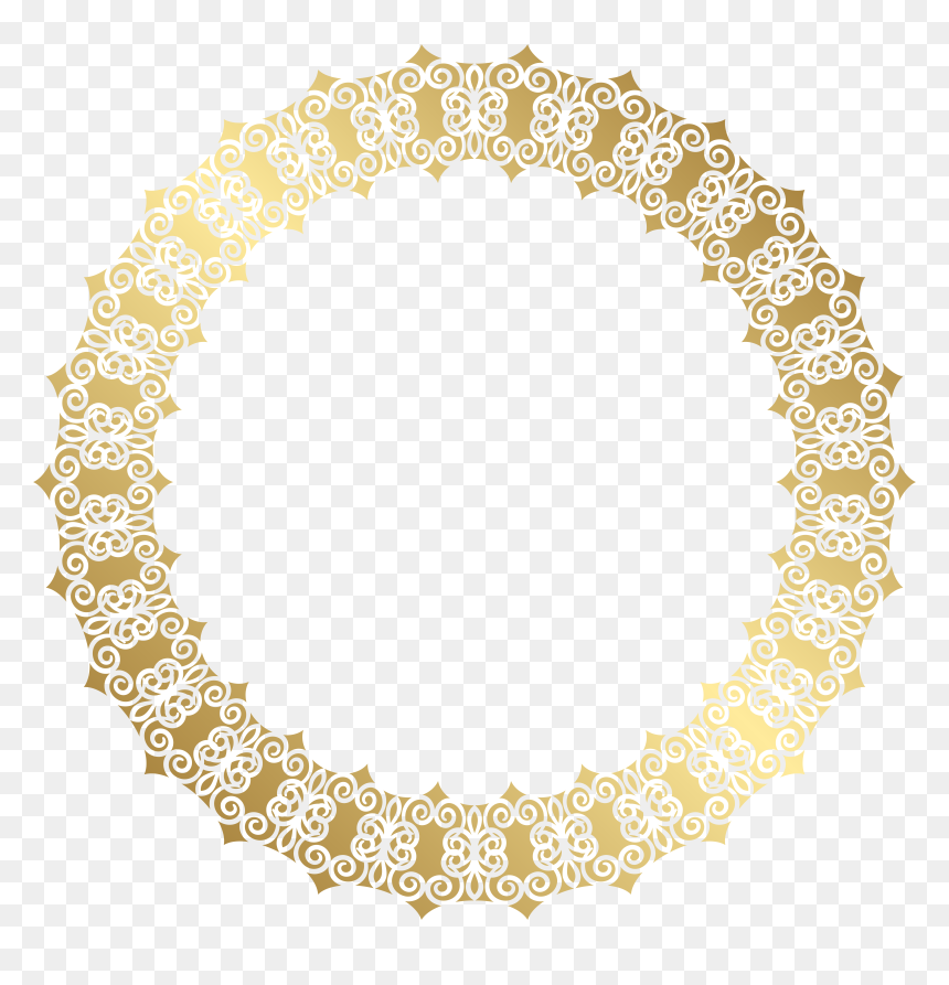 Golden Border Cliparts Download Clip Art, HD Png Download - golden round png