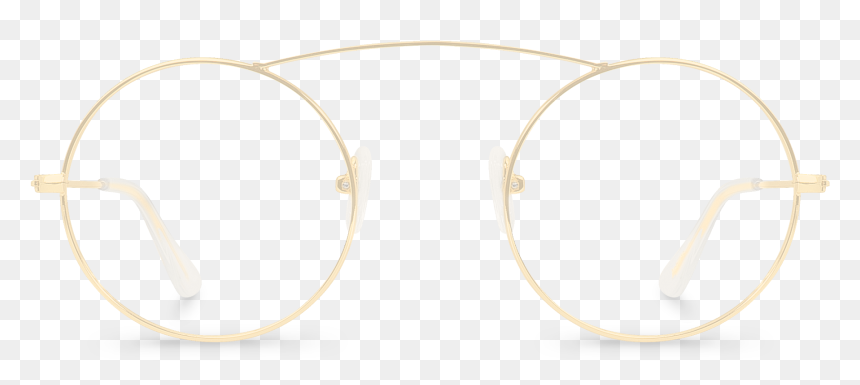 Aviator Sunglass, HD Png Download - golden round png