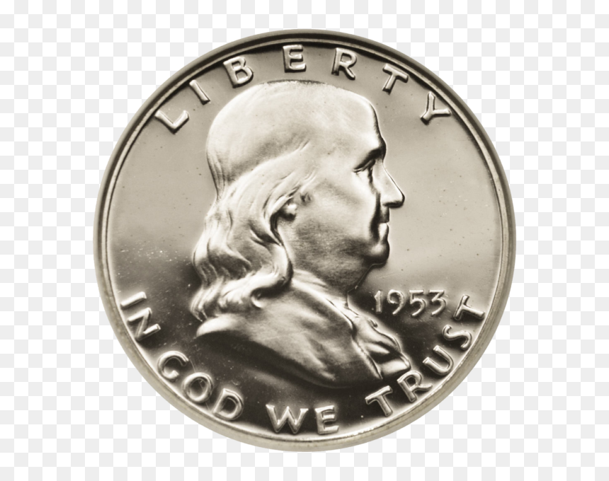 Half Dollar 1951 Numista, HD Png Download - ben franklin png