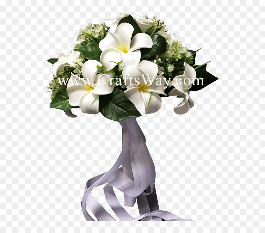 Wd-002 Wedding & Special Event, Plumeria Flower Bouquet, HD Png Download - plumeria tree png