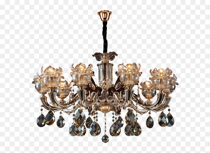 Chocolate Golden Arms Flowing Lines, Meticulous Workmanship, - Chandelier, HD Png Download - golden lines png