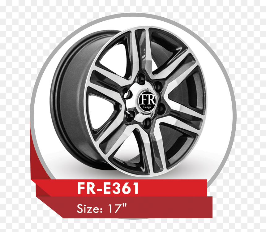 Fr-e361 Alloy Wheel For Toyota Fortuner Suv Cars - Alloy Wheels In Oman, HD Png Download - toyota fortuner png