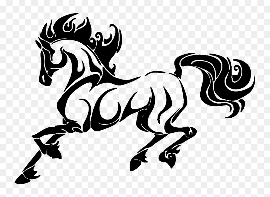 Lion Tattoo Clipart Sinhale Free Clipart On Dumielauxepices - Horse Tattoo Drawing, HD Png Download - lion tattoo png