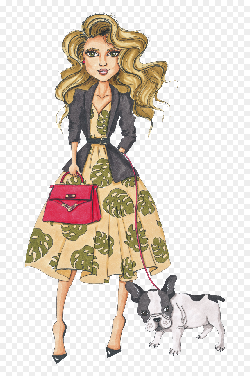 Hand Painted Hyena Beauty Png Transparent, Png Download - girl hand png