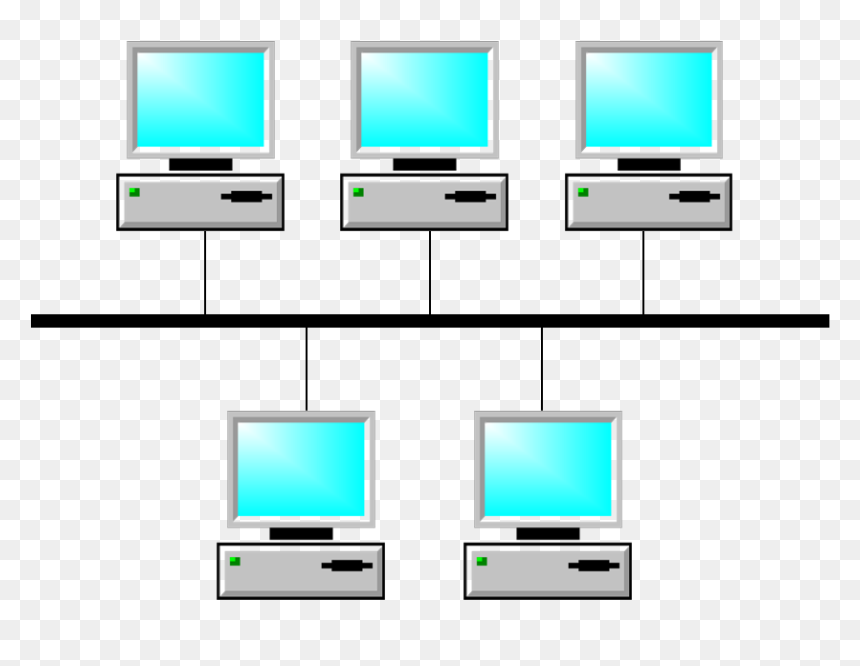Preventative Maintenance - Bus Network Topology Png, Transparent Png - computer networking images png