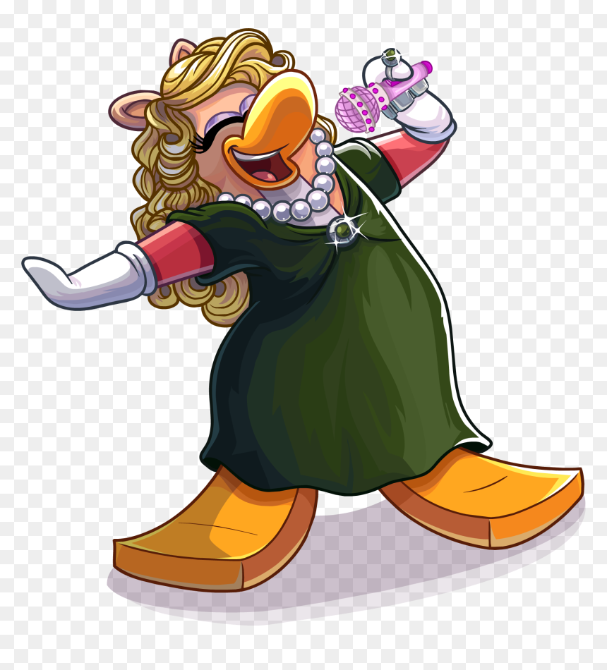 Singing Transparent Png - Kermit The Frog Plus Club Penguin, Png Download - singer clipart png