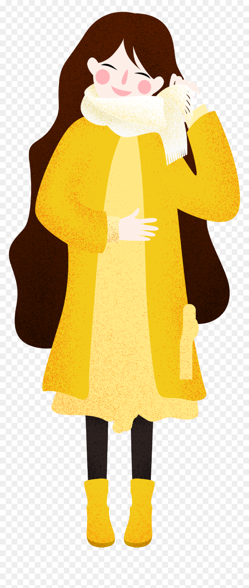 Hand Drawn Cartoon Cute Girl Decorative - Costume, HD Png Download - girl hand png