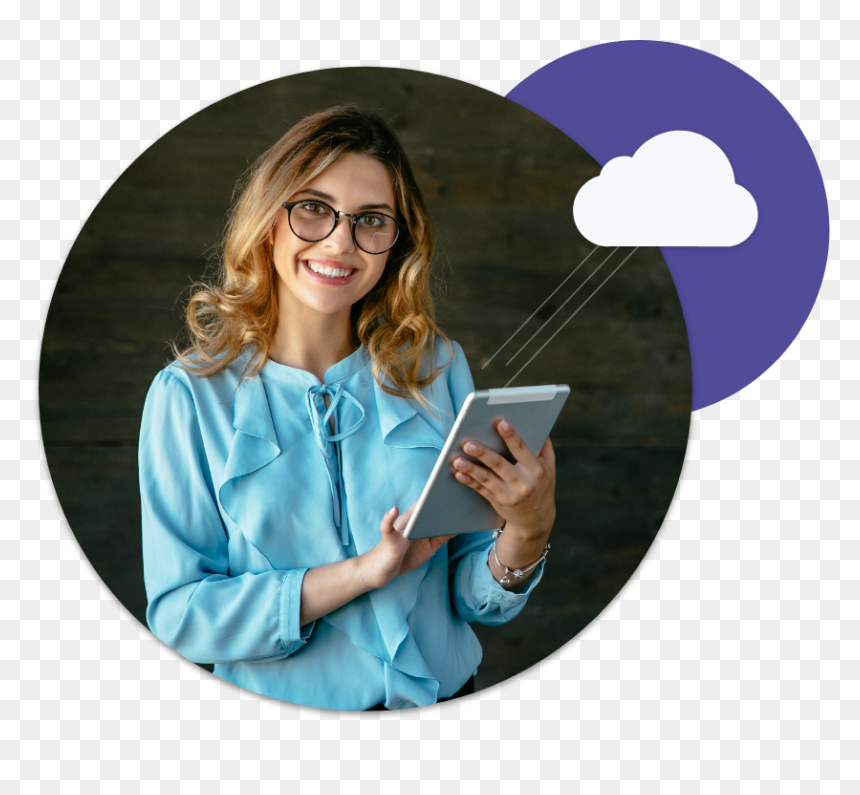 About Control Cloud Team - Dia Da Secretaria Oculos, HD Png Download - cloud technology png