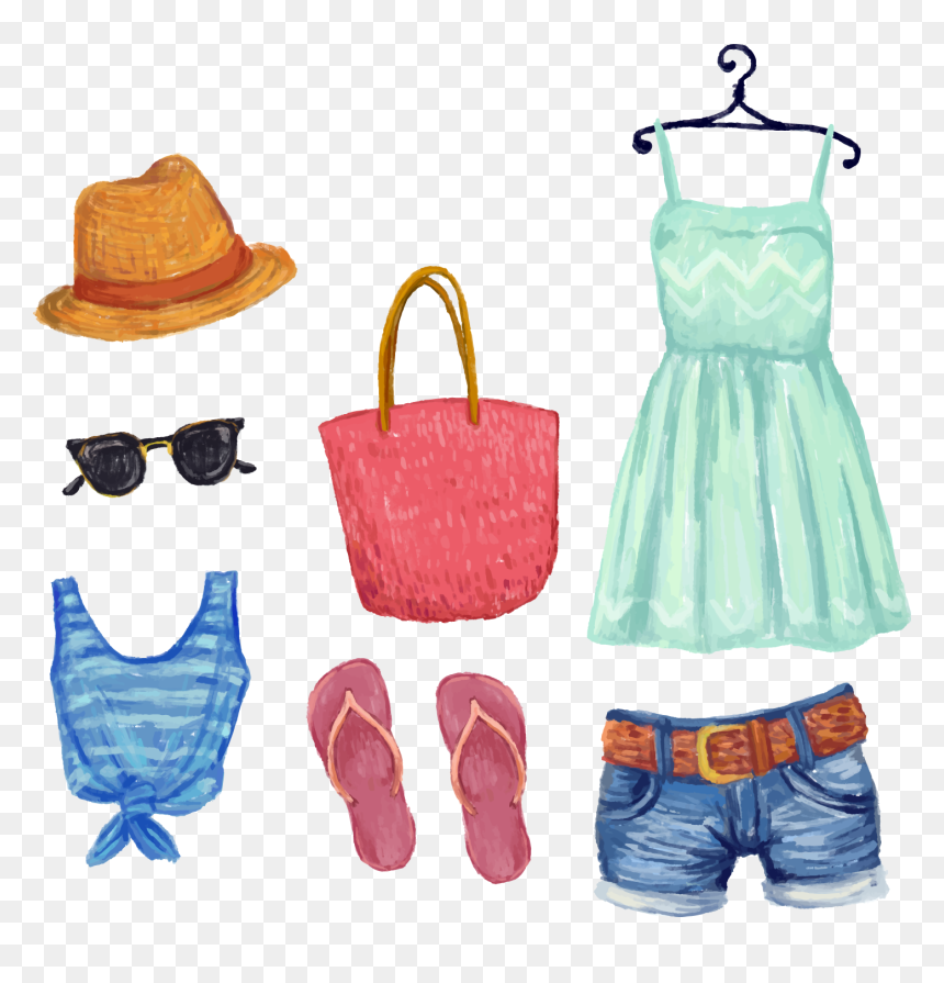 Shorts With T-shirt Euclidean Vector Clothing Women - Clothing, HD Png Download - women dress png