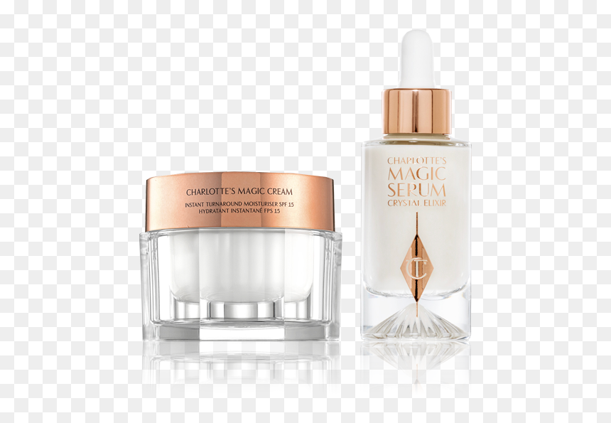 Serum Full Size And Magic Cream 50ml Bundle - Cosmetics, HD Png Download - cosmetic items png