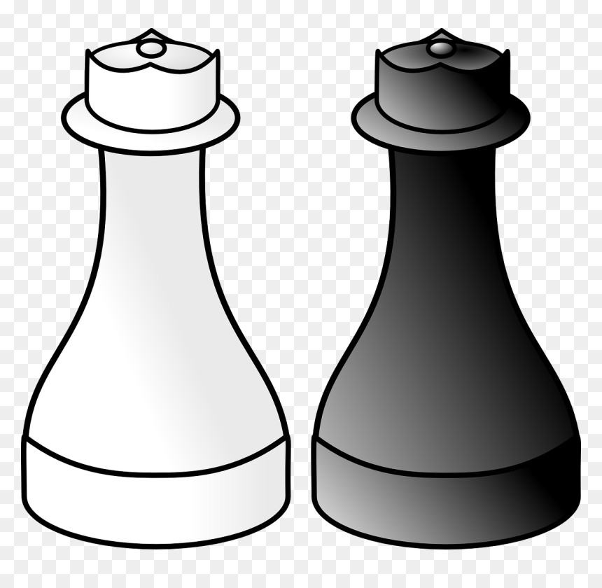 Chess Queen Black And White, HD Png Download - chess queen png