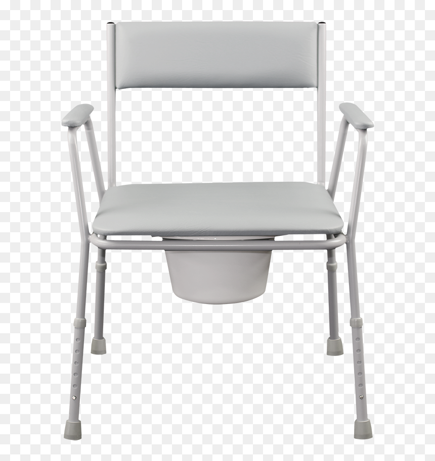 E327aw Bedside Commode Chair Front View"
 Class= - Folding Chair, HD Png Download - chair front view png
