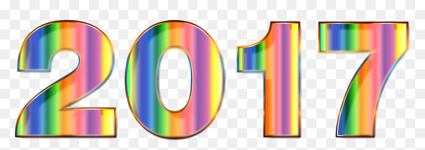 Typography New Year Logo Art Color - Circle, HD Png Download - new year 2017 images png