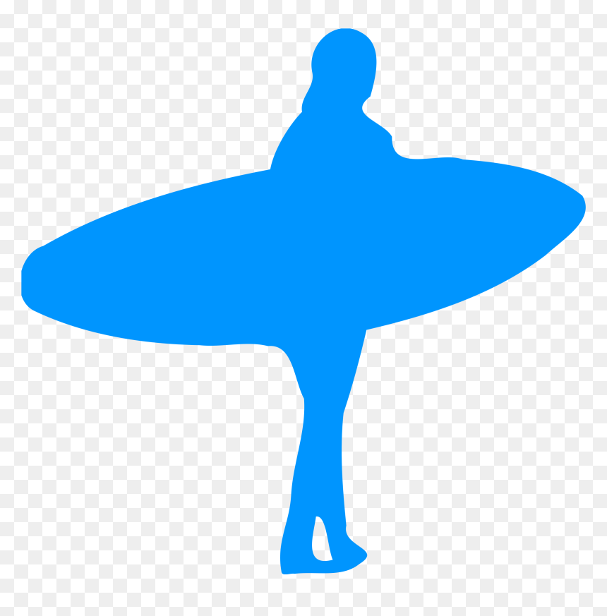 Silhouette Surf 01 Clip Arts, HD Png Download - surf png