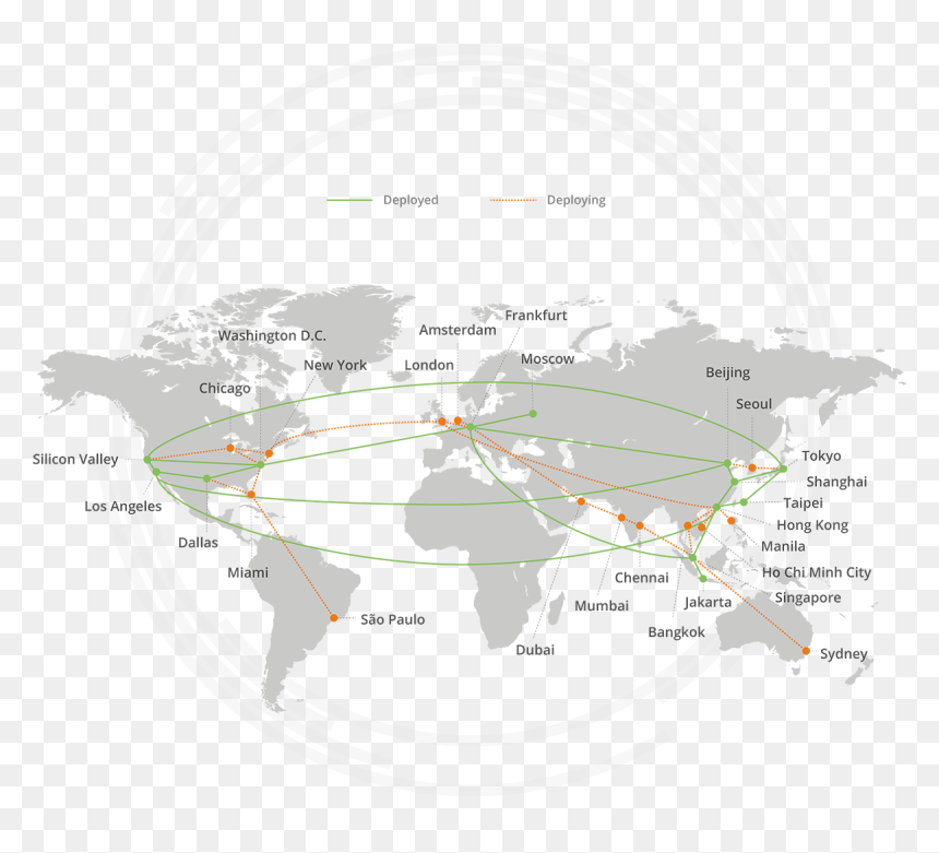 Zenlink Sd-wan Cloud Connect - Thailand World Map Black And White, HD Png Download - animated cloud png