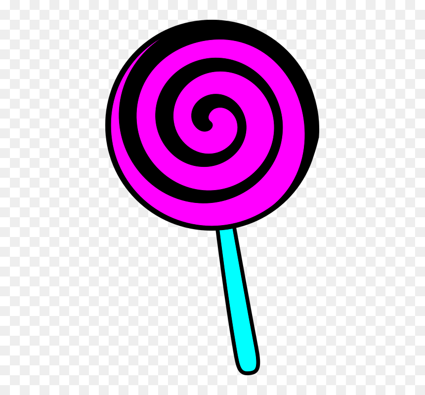 Clip Art Of Lollipop, HD Png Download - pink swirl png
