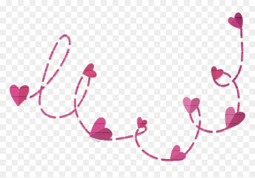 Linha De Corações Png, Transparent Png - pink swirl png