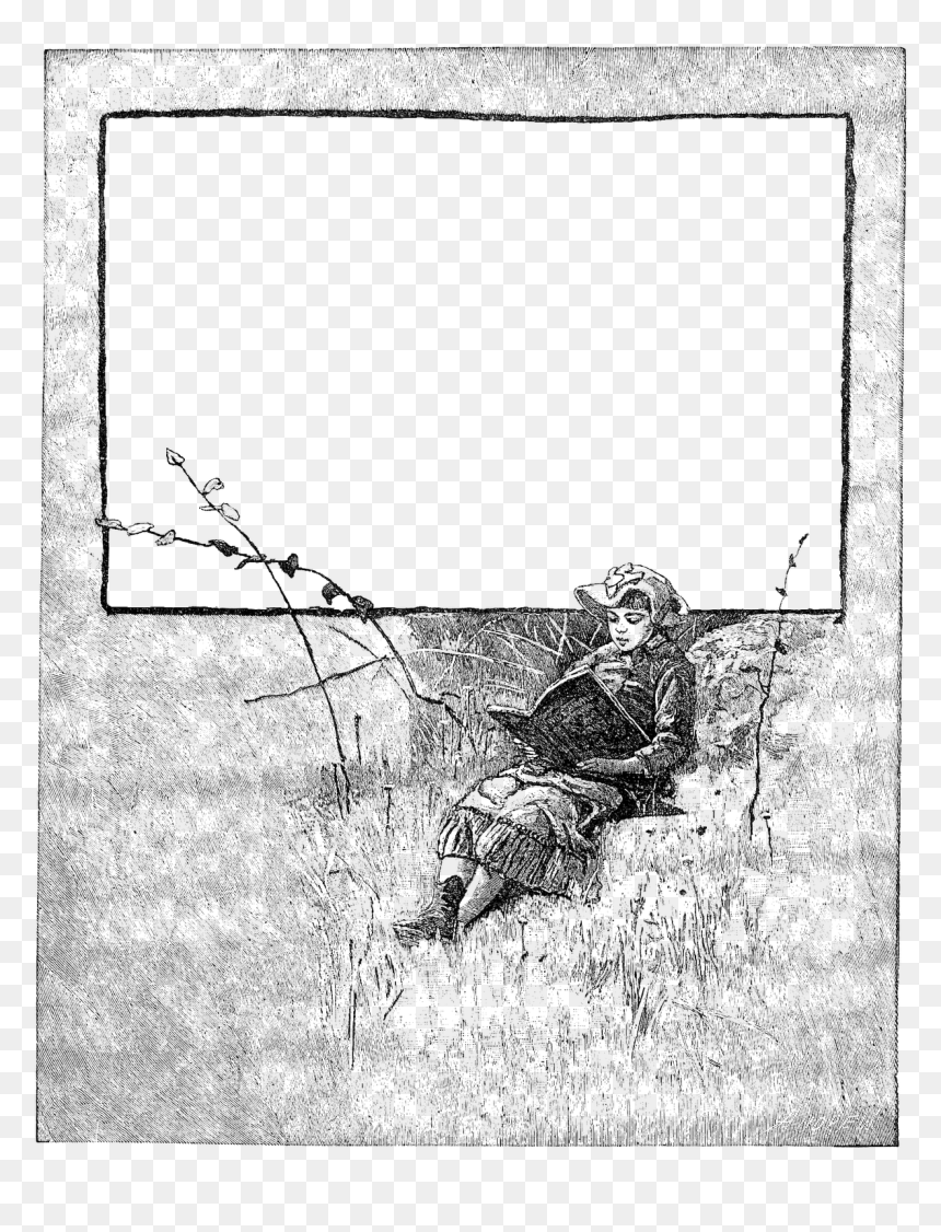 Sketch, HD Png Download - book frame png