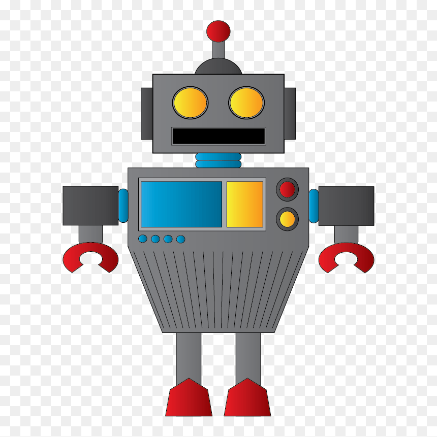 Cartoon, HD Png Download - robot vector png