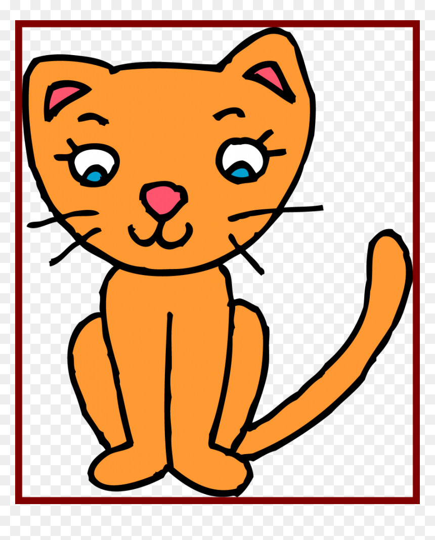 Kitty Black And White Clipart, HD Png Download - kitten clipart png