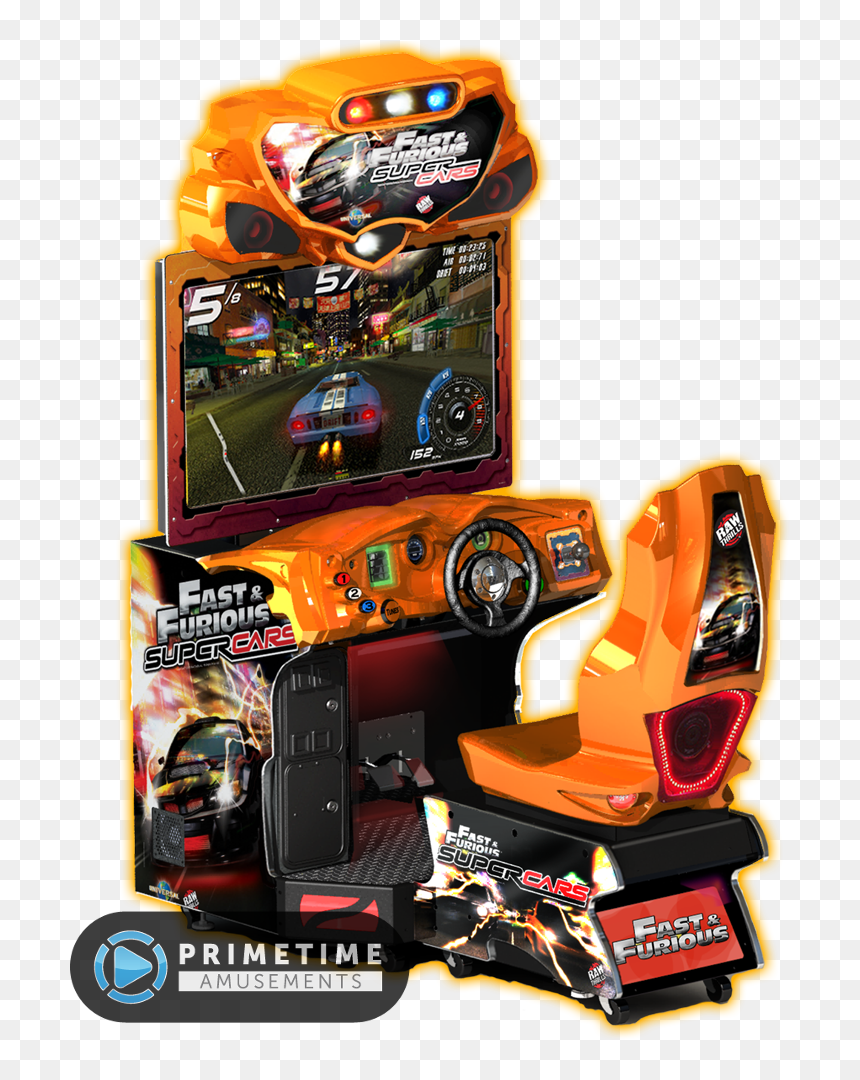 Super Cars Machine Arcade, HD Png Download - fast and furious png