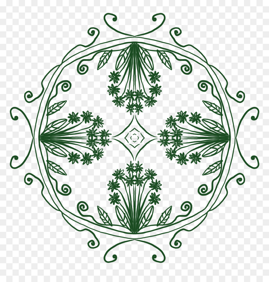 Flower, HD Png Download - leaves frame png