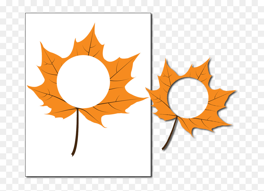 Circle, HD Png Download - leaves frame png