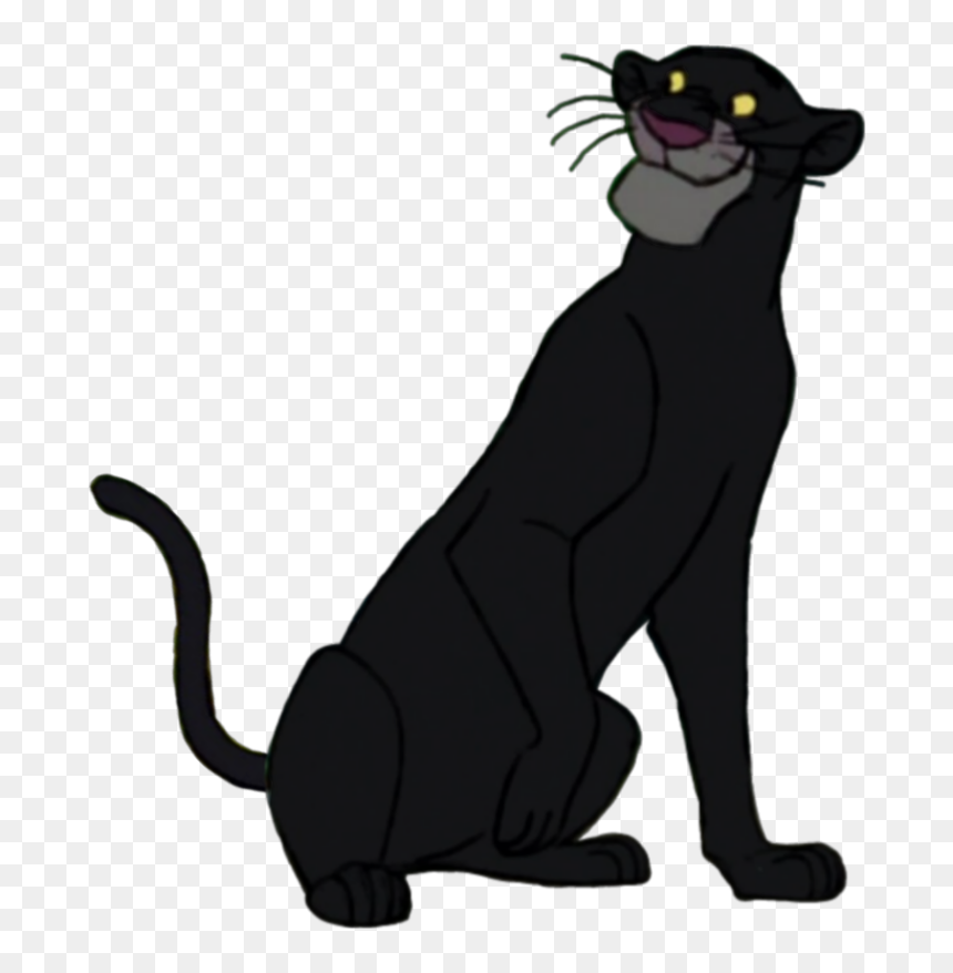 Black Cat, HD Png Download - jungle book png