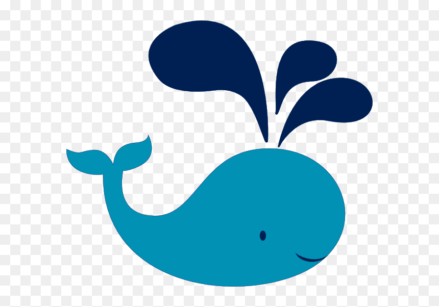 Navy Blue Whale Clip Art, HD Png Download - whale tail png