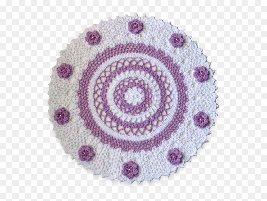 Crochet, HD Png Download - white doily png
