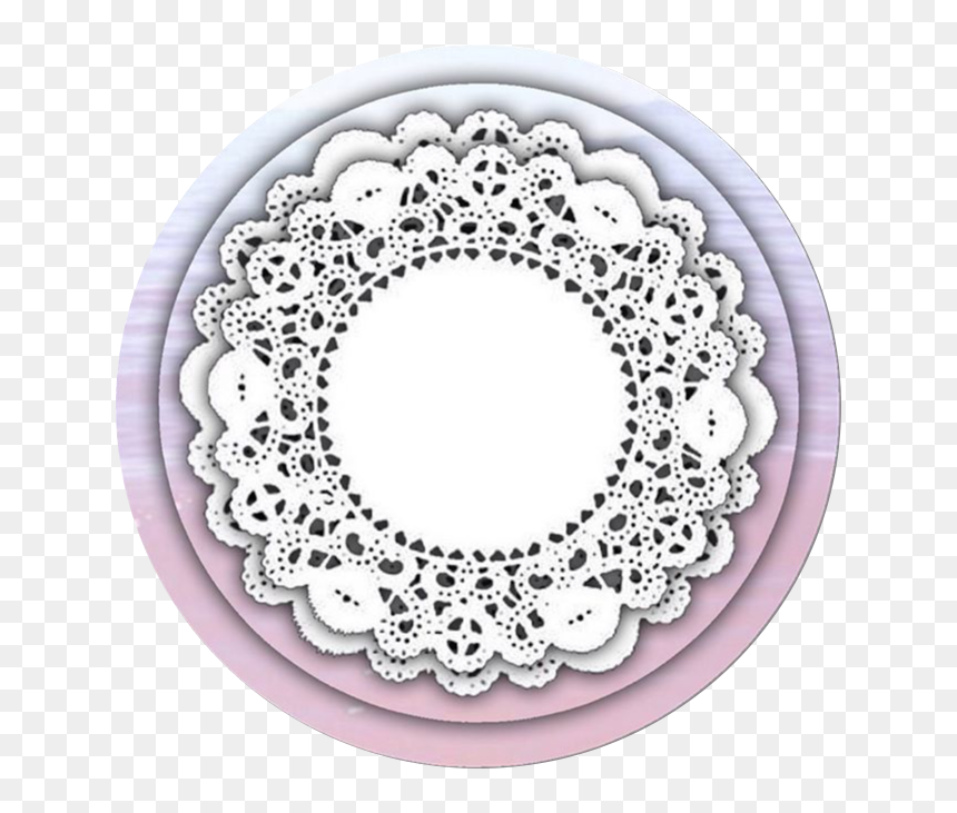 Picsart Circle Icon, HD Png Download - white doily png