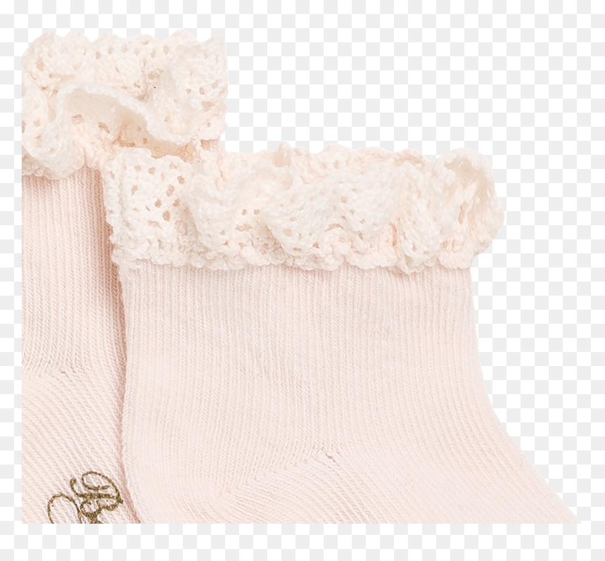 Chaussette Avec De La Dentelle, HD Png Download - white doily png