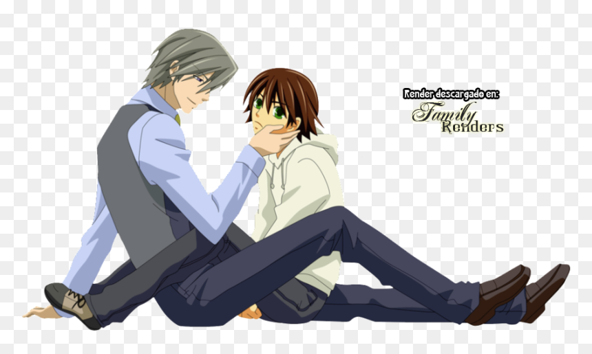 Misaki And Usagi, HD Png Download - yaoi png