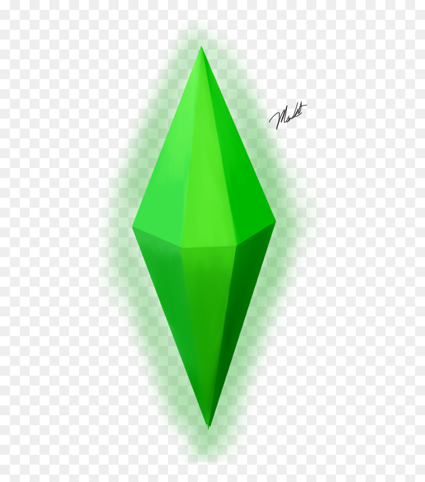 Triangle, HD Png Download - green diamond png