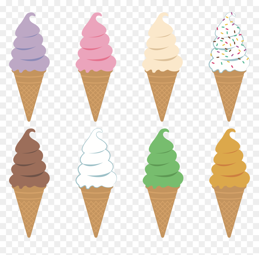 Ice Cream Cones Clipart, HD Png Download - ice cream cone clipart png