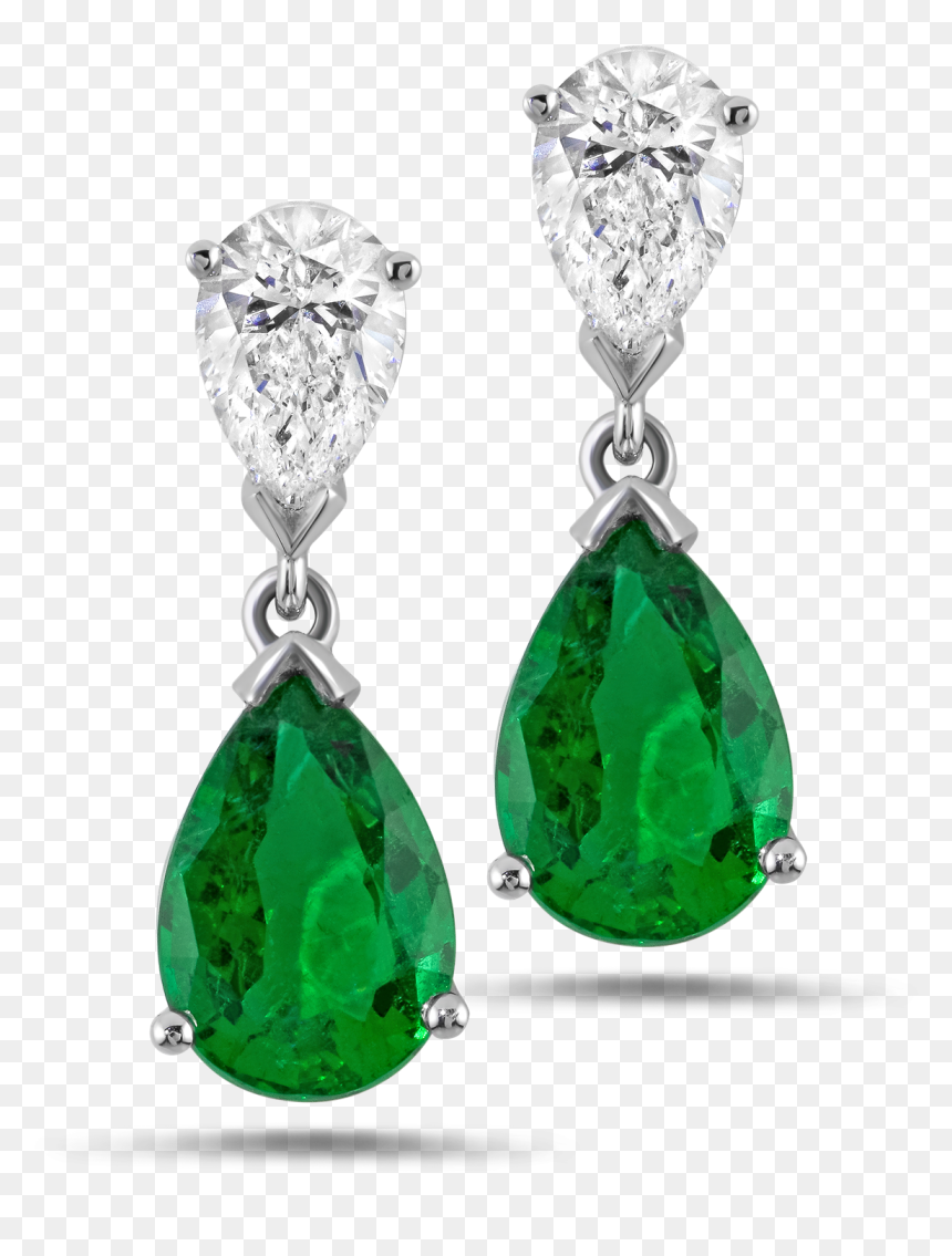 Earring Png, Transparent Png - green diamond png