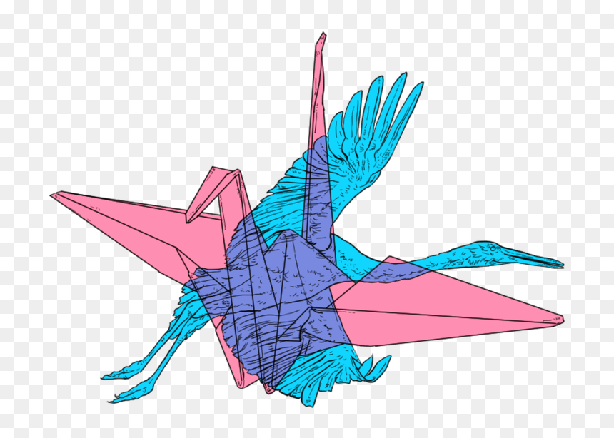 Origami Crane Png, Transparent Png - origami crane png