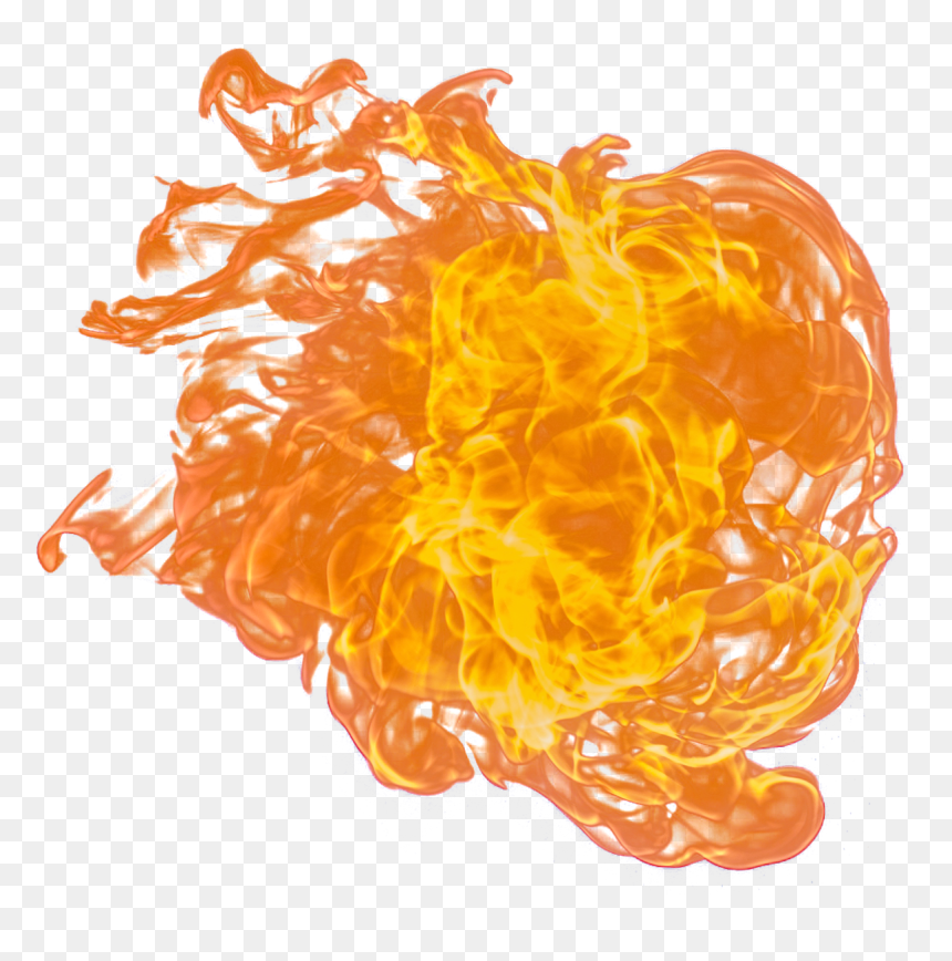 Fire Flame Png, Transparent Png - flaming skull png