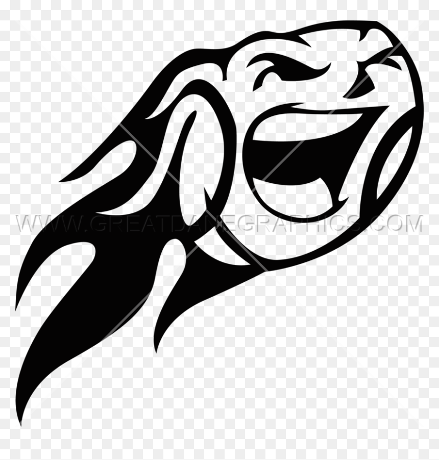 Flying Baseball Art, HD Png Download - flaming skull png