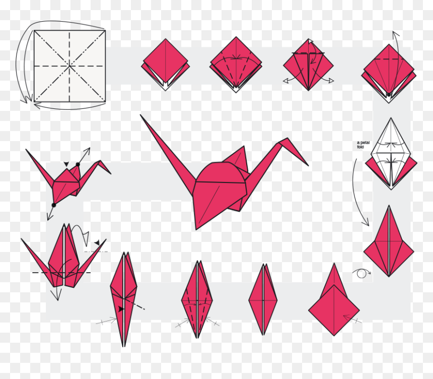 Diagram, HD Png Download - origami crane png