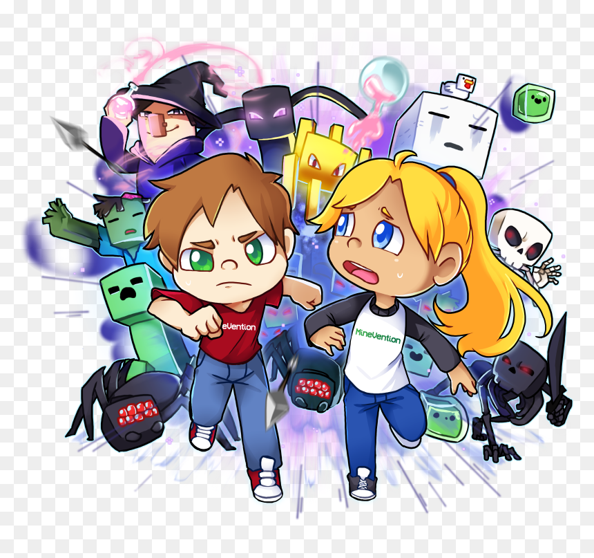 Minevention 2019, HD Png Download - youtubers life png