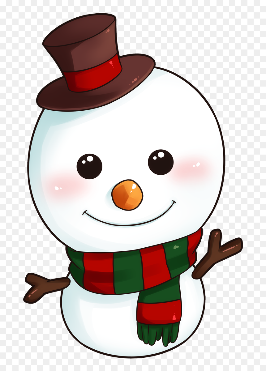 Cute Snow Man Clipart, HD Png Download - snowman emoji png