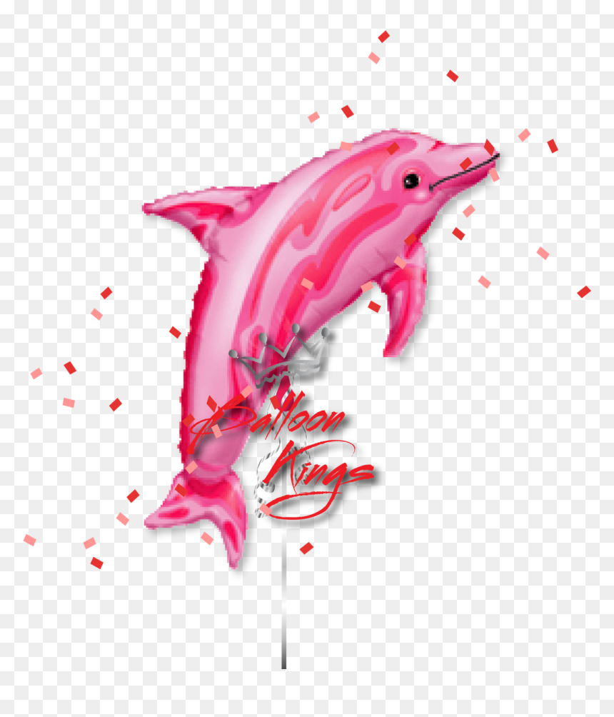 Dolphin Foil Balloon, HD Png Download - fish drawing png