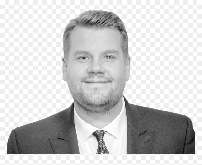 James Corden Black And White, HD Png Download - tana mongeau png