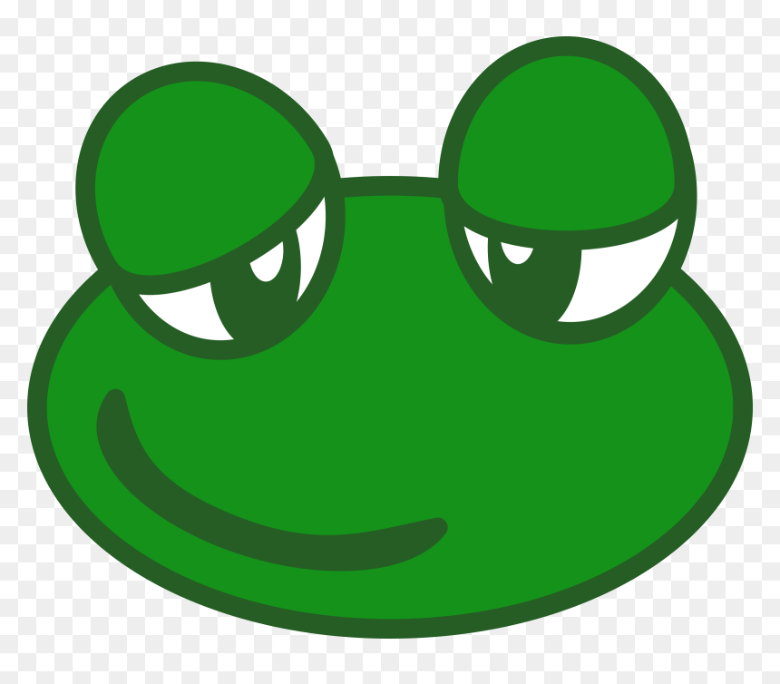 Frog Head Clipart, HD Png Download - cartoon head png