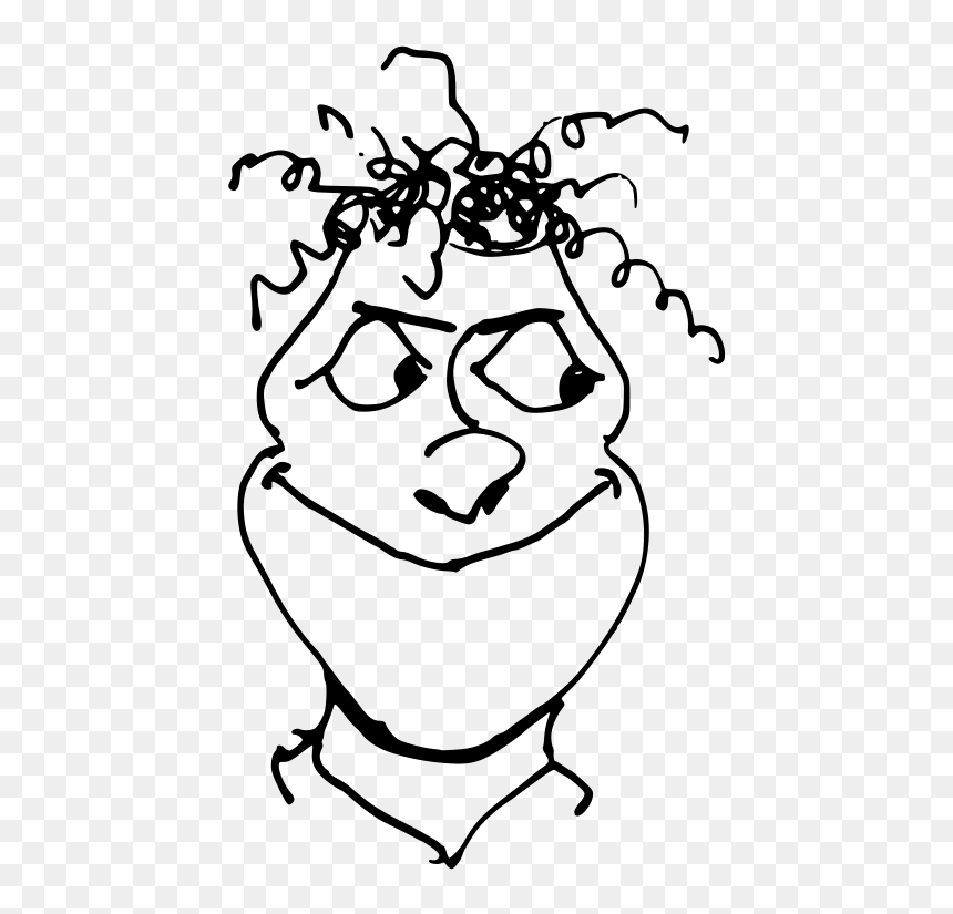 Creepy Guy Clipart, HD Png Download - cartoon head png